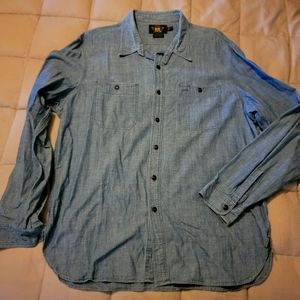 RRL Double RL Men's Chambray button up XL